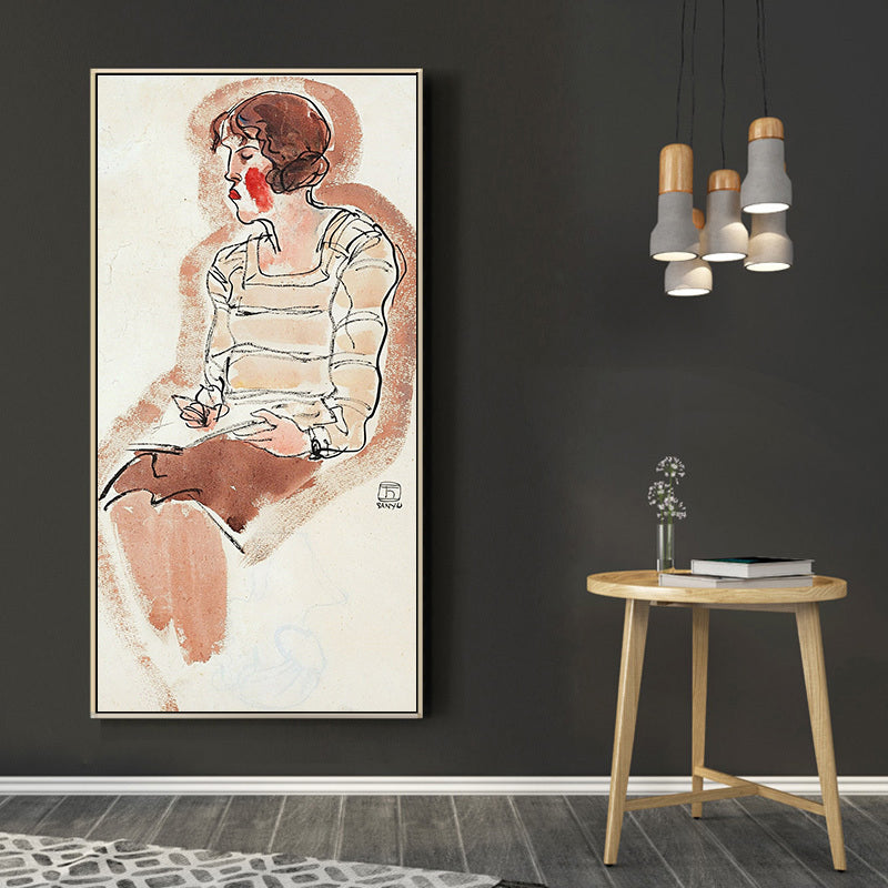 FEMME À LA BLOUSE RAYÉE by San Yu