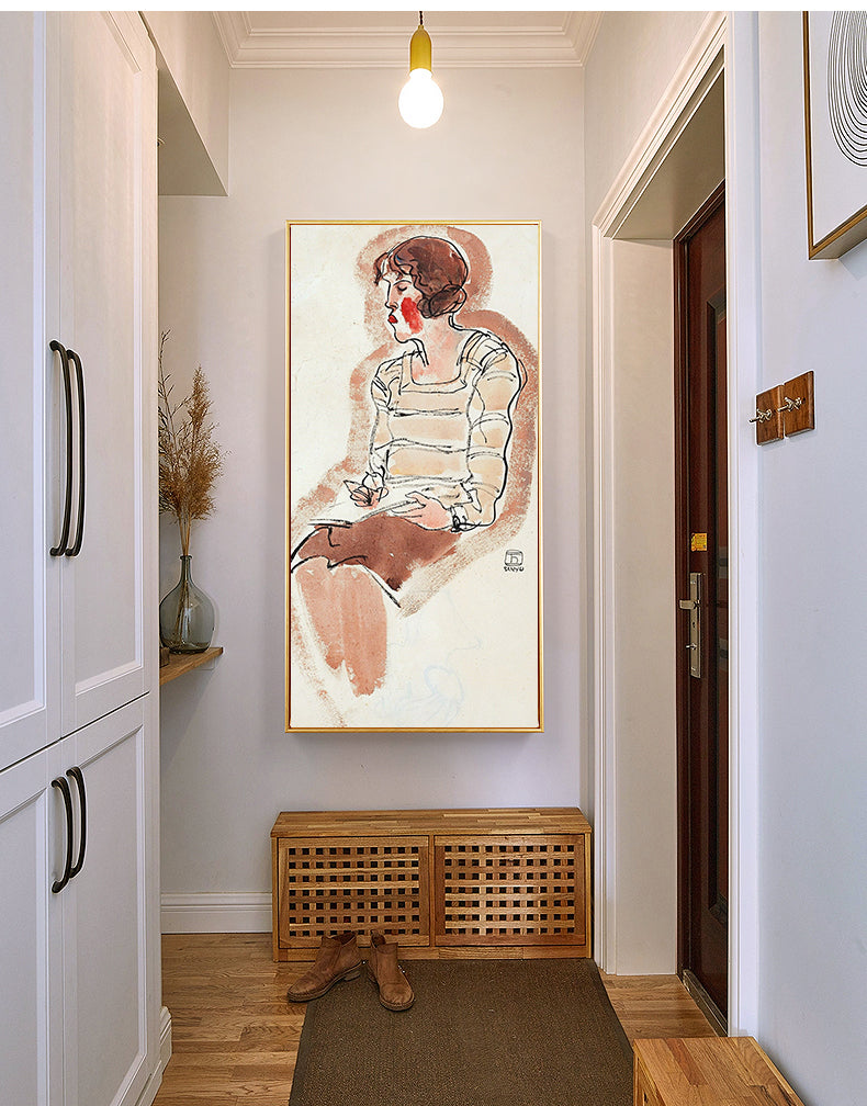 FEMME À LA BLOUSE RAYÉE by San Yu