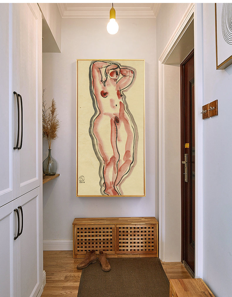 FEMME AUX BRAS LEVÉS by San Yu