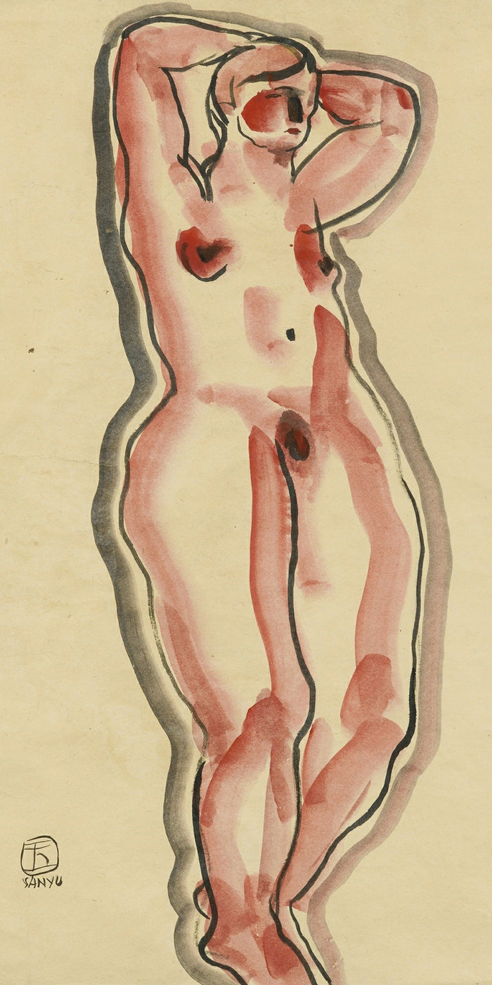 FEMME AUX BRAS LEVÉS by San Yu