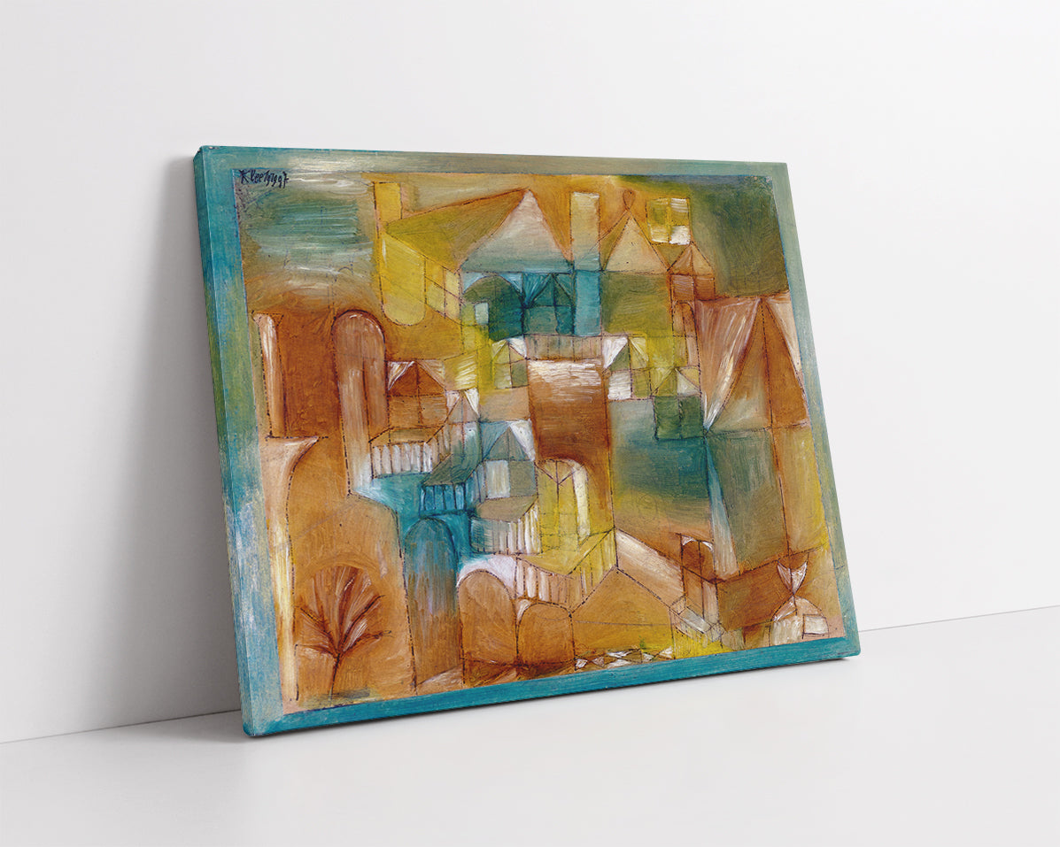 Fasçsade brown-green  by Paul Klee