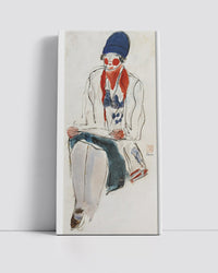 Femme au foulard rouge by San Yu