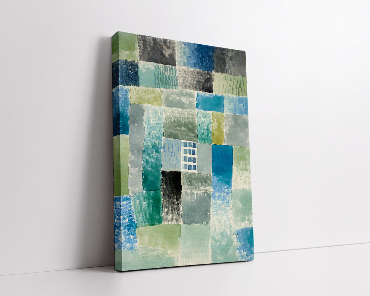 First house in a settlement  by Paul Klee