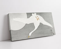 Goose at full moon by Ohara Koson
