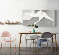 Goose at full moon by Ohara Koson