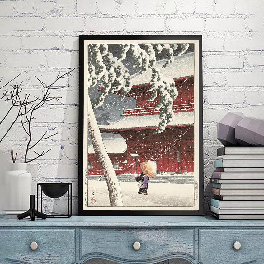 Het_Zojo_heiligdom_in_Shiba_Shiba_Zojoji by Kawase Hasui