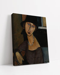 Jeanne Hebuterne with Hat and Necklace by Amedeo Modigliani
