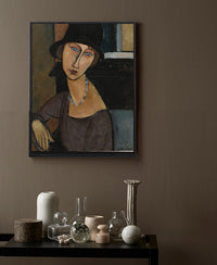 Jeanne Hebuterne with Hat and Necklace by Amedeo Modigliani
