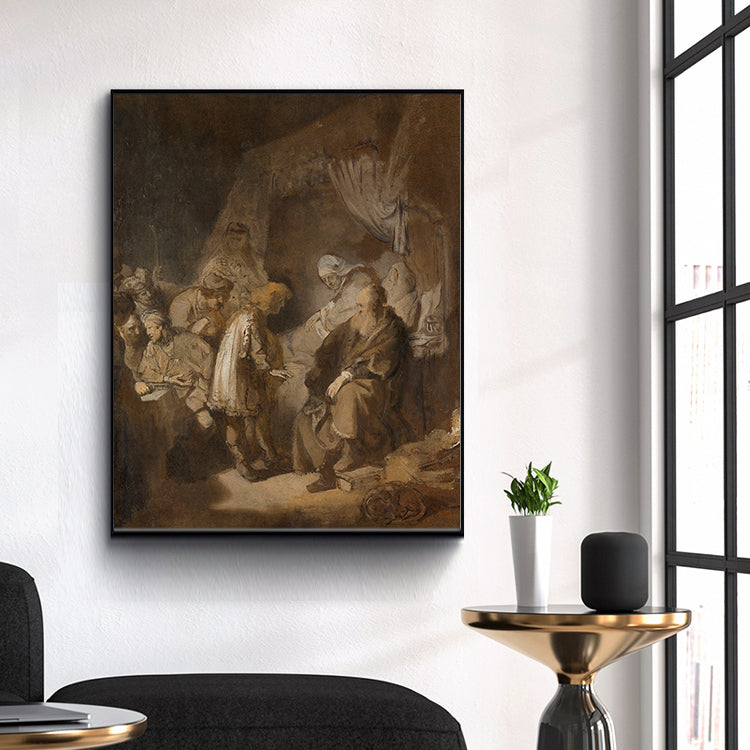 Joseph Relating His Dreams to His Parents and Brothers by Rembrandt Harmenszoon van Rijn