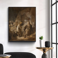 Joseph Relating His Dreams to His Parents and Brothers by Rembrandt Harmenszoon van Rijn