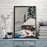 Farm house Under Snowy Trees by Kawase Hasui