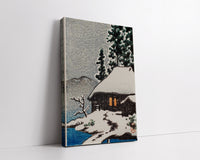 Farm house Under Snowy Trees by Kawase Hasui