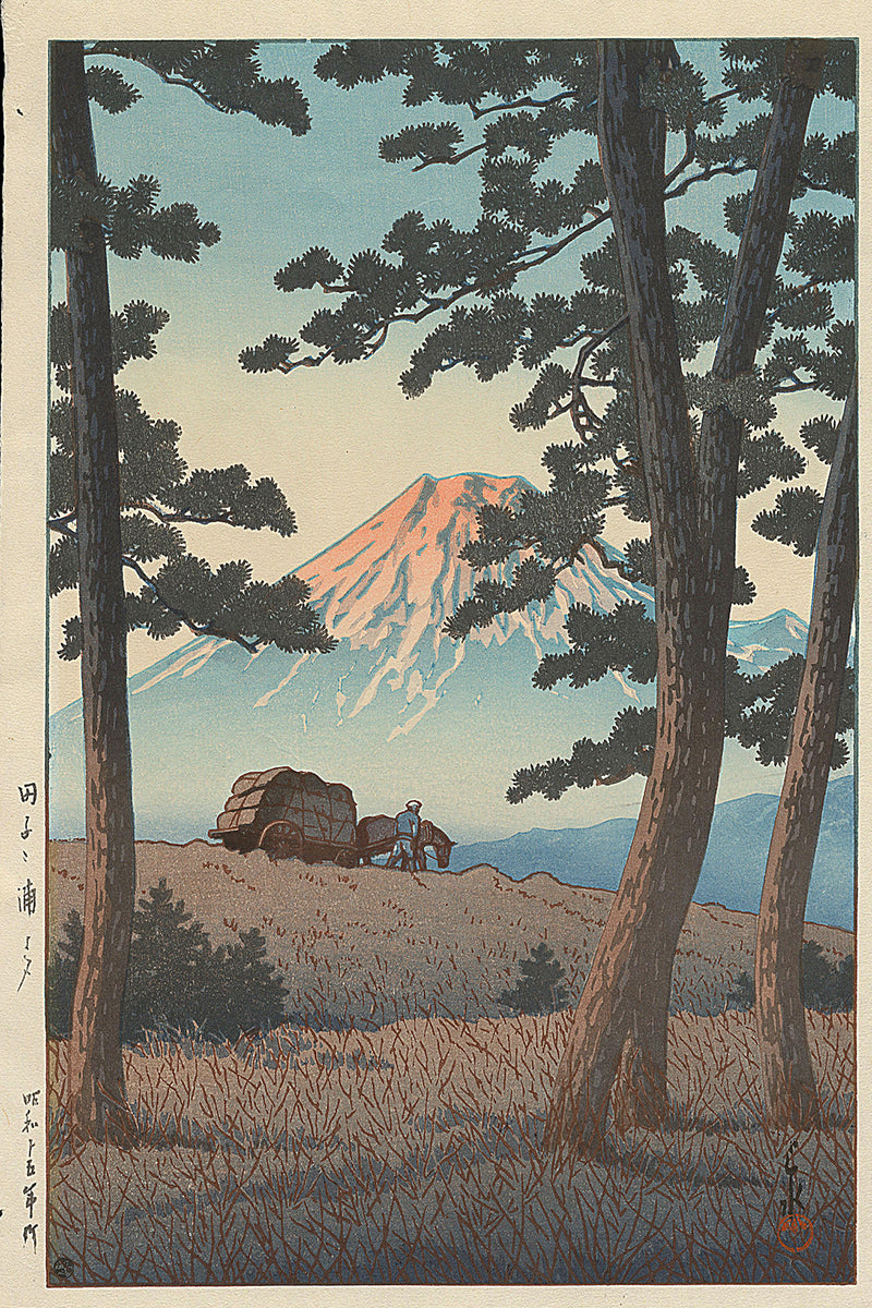 Selection_of_Views_of_the_Tokaido-Dusk_At_Taganoura_Beach by Kawase Hasui
