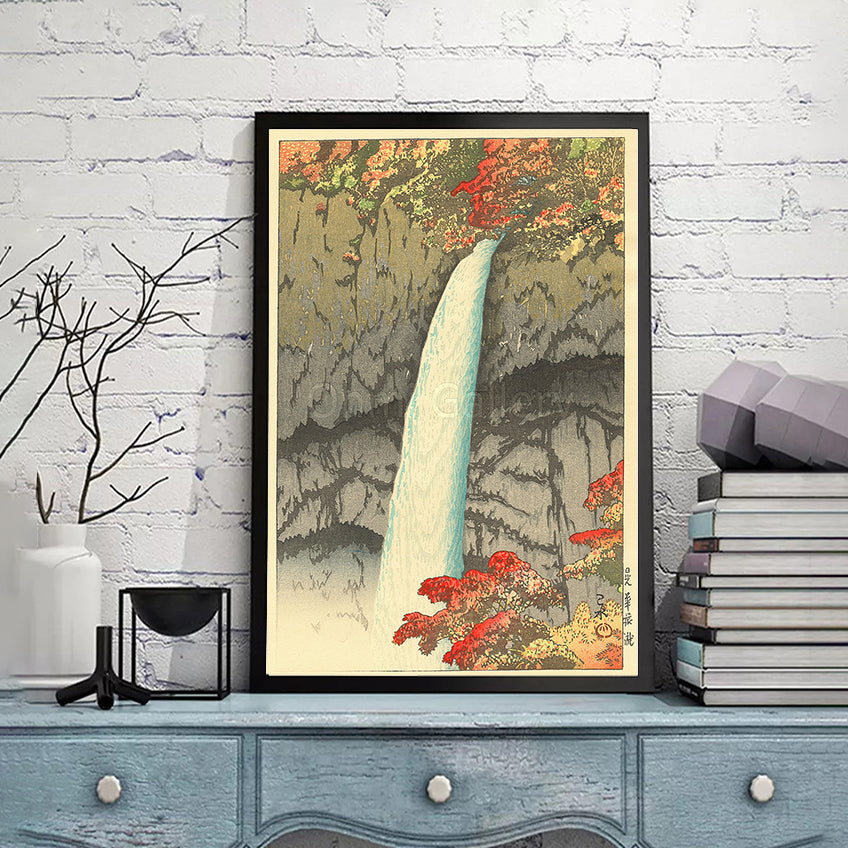 The_New_8_Best_Scenery_Of_Japan-Nikko_Kegon_Waterfall  by Kawase Hasui