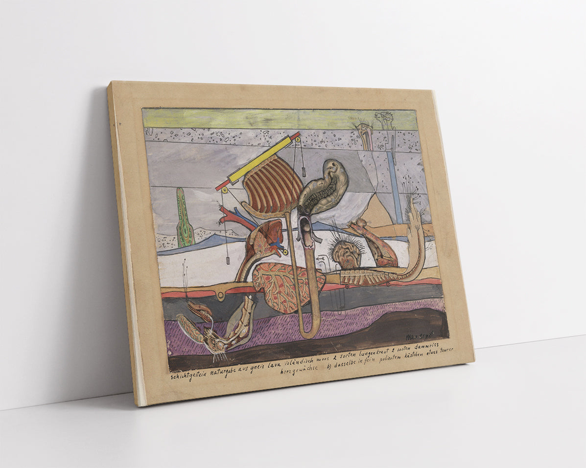 Stratified Rocks, Nature's Gift of Gneiss Lava Iceland Moss by Max Ernst