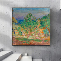 BORDS DE SEINE OR PAYSAGE ENSOLEILLé by Pierre Bonnard
