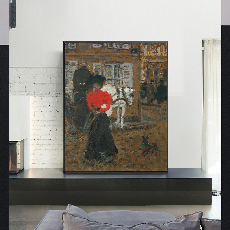 DANS LA RUE, LA FEMME à L'OMBRELLE by Pierre Bonnard