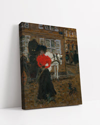 DANS LA RUE, LA FEMME à L'OMBRELLE by Pierre Bonnard