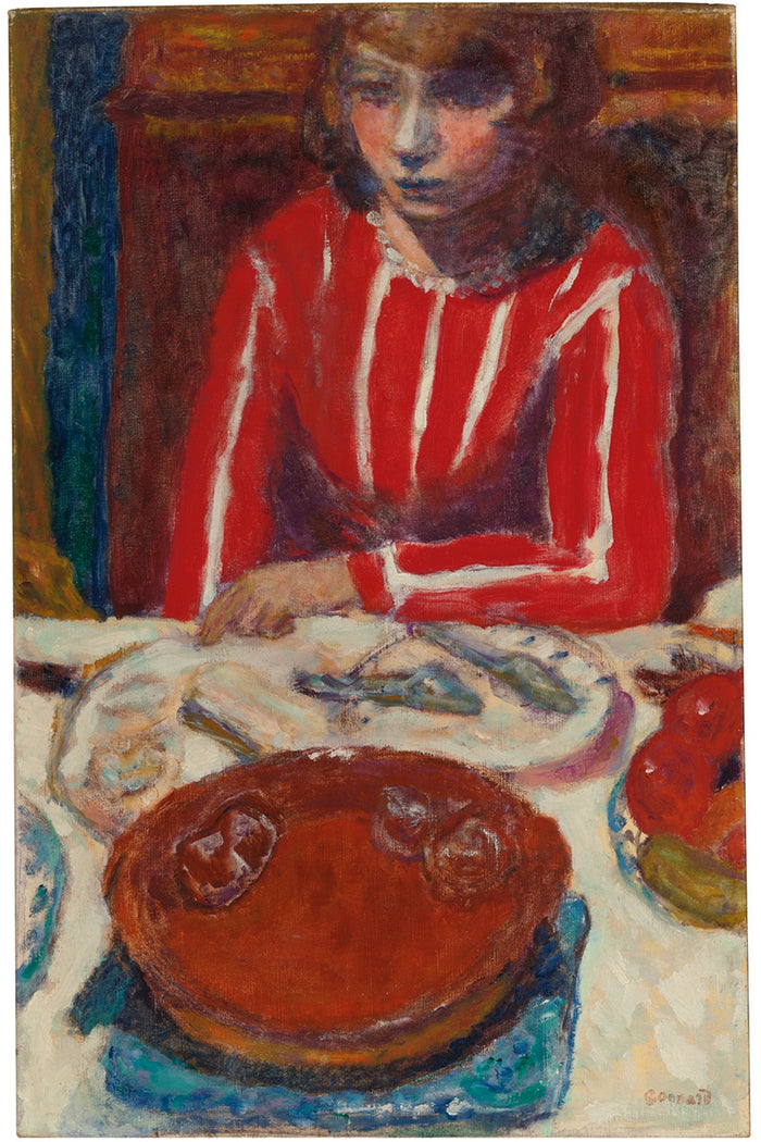 FEMME à TABLE by Pierre Bonnard