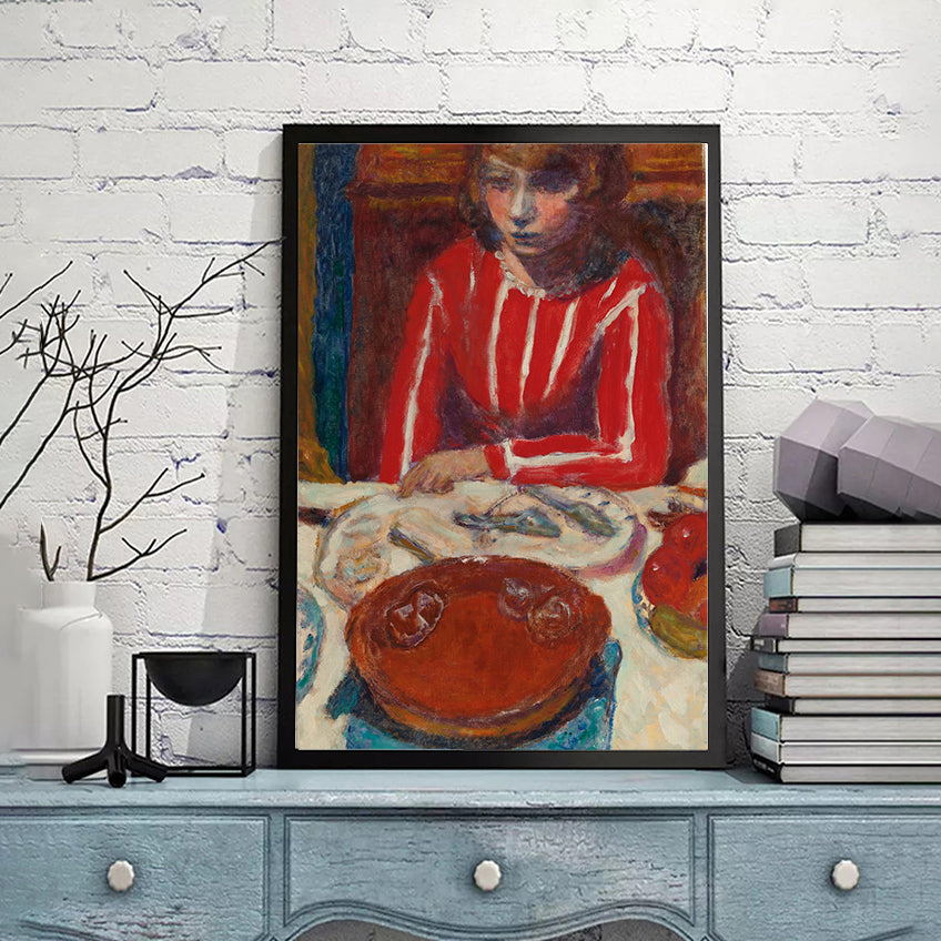FEMME à TABLE by Pierre Bonnard
