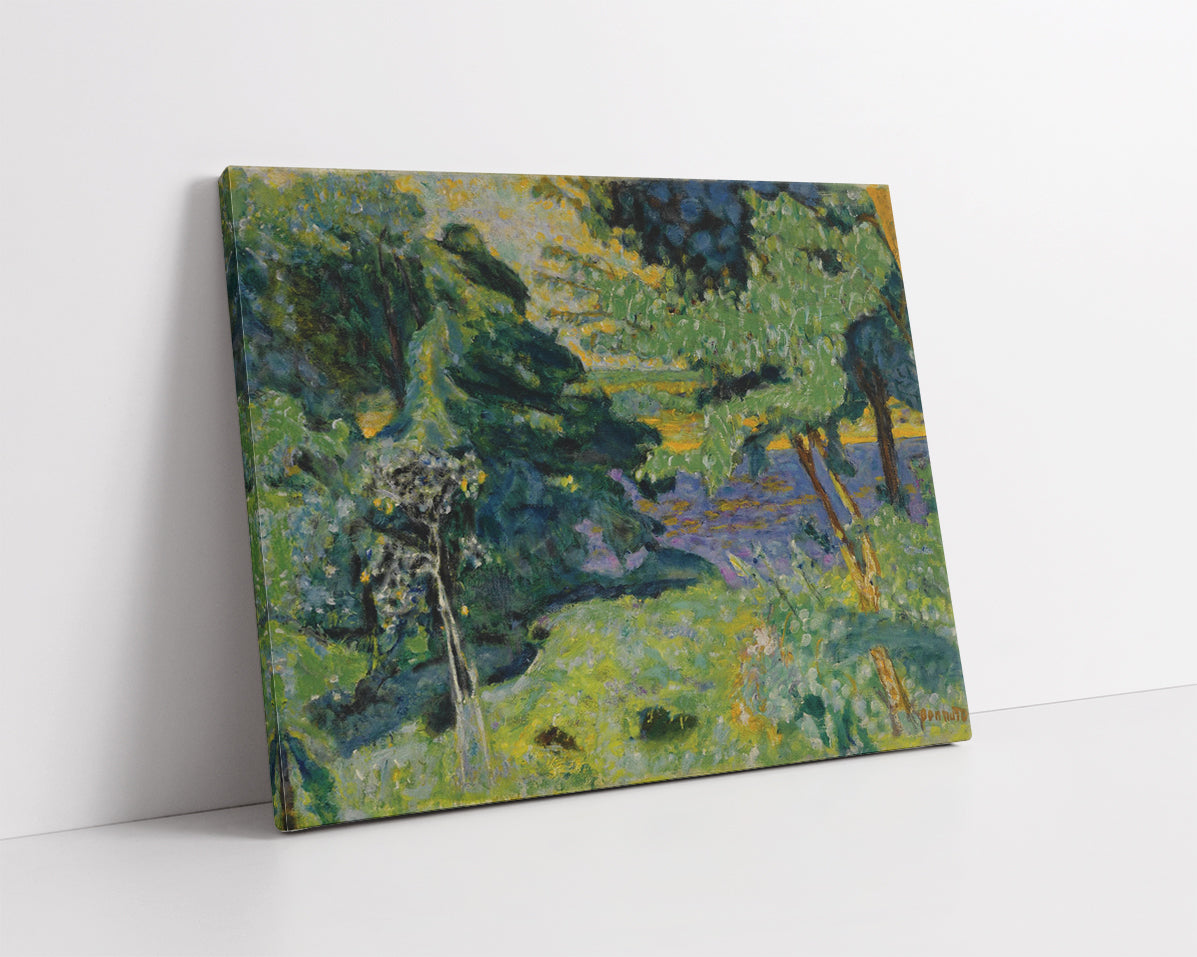 JARDIN à VERNON OR PAYSAGE AU BORD DE LA SEINE by Pierre Bonnard