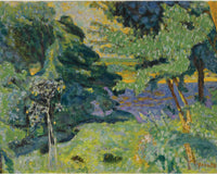 JARDIN à VERNON OR PAYSAGE AU BORD DE LA SEINE by Pierre Bonnard
