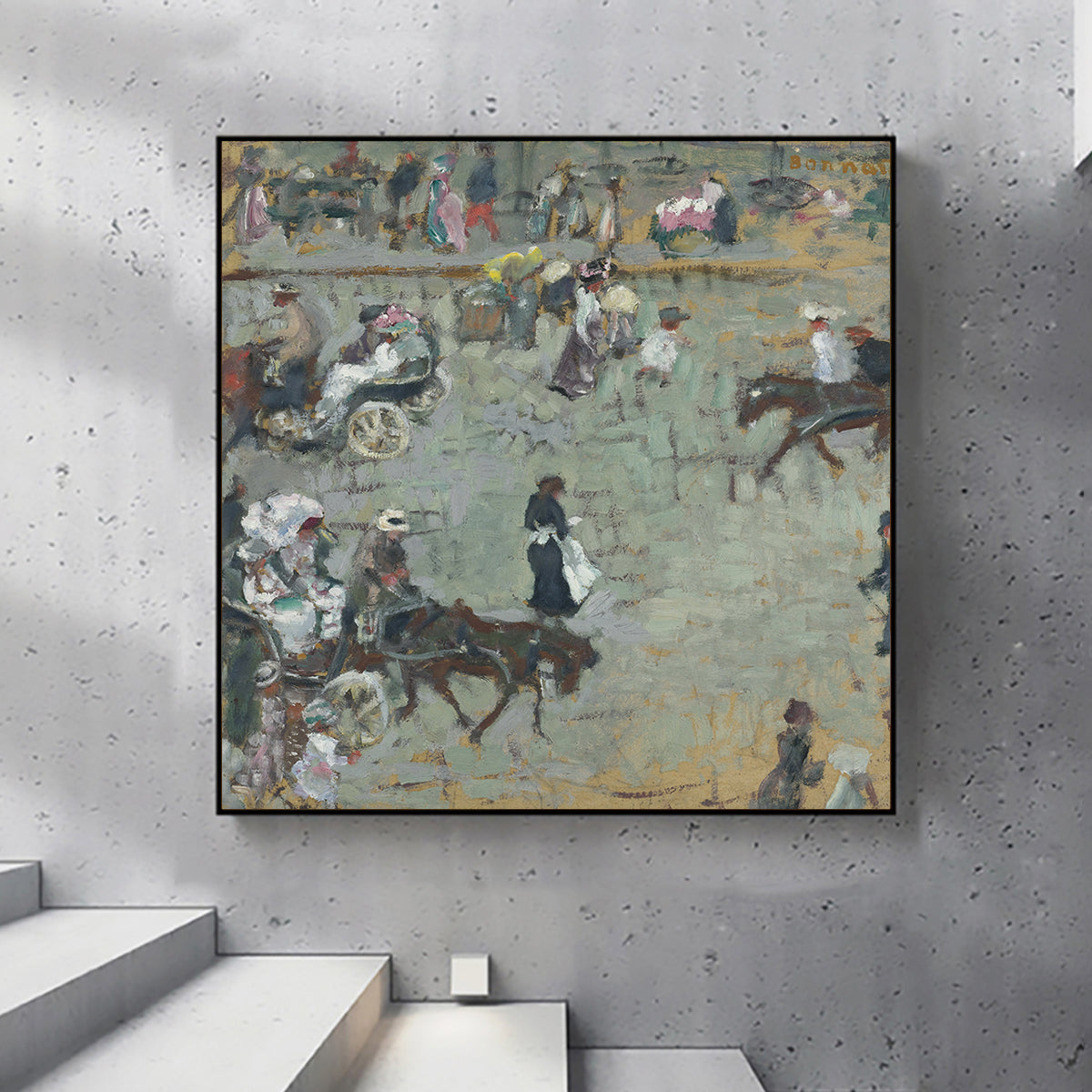 SCèNE DE RUE à PARIS by Pierre Bonnard