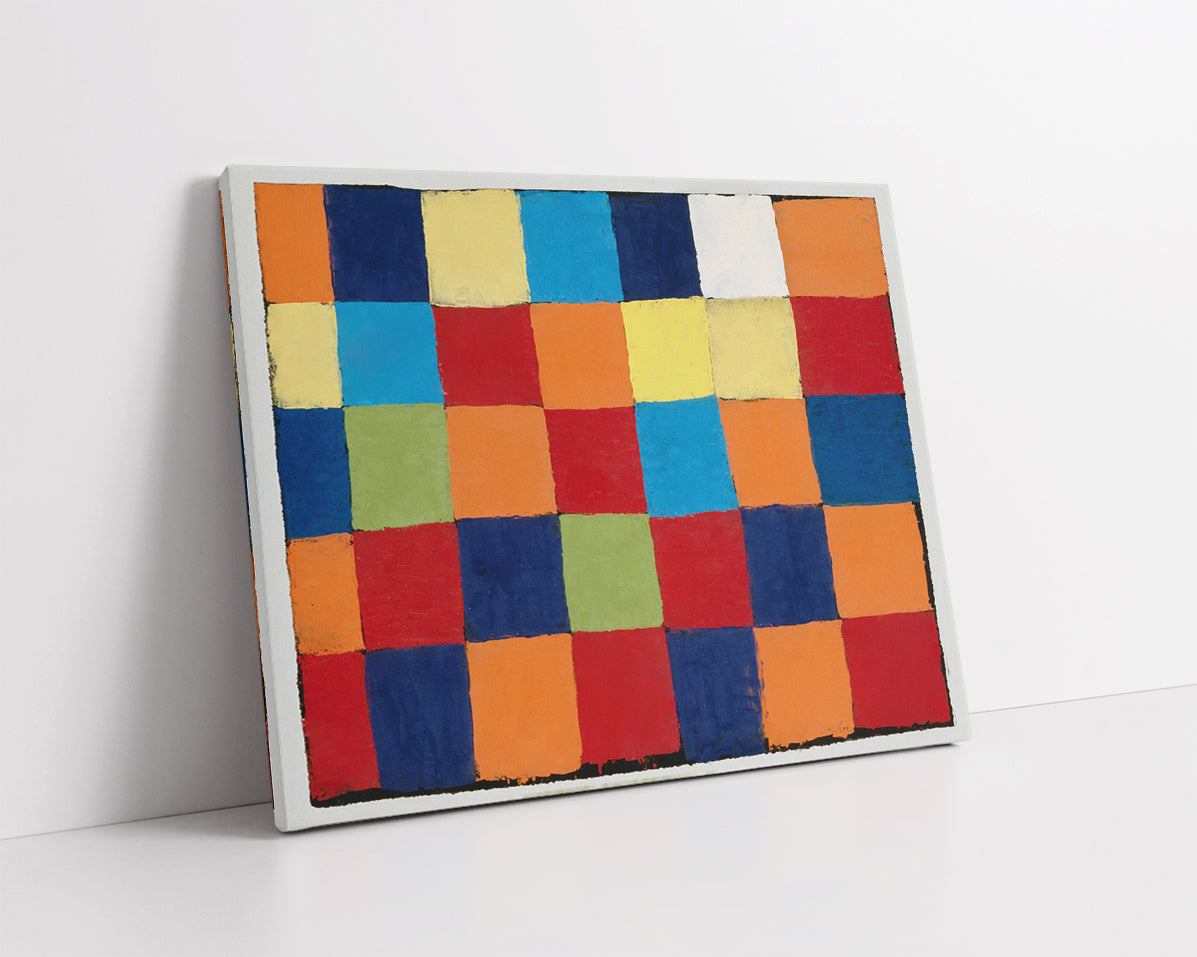 "Qu 1" color chart (1930) by Paul Klee