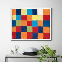 "Qu 1" color chart (1930) by Paul Klee