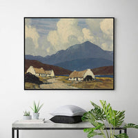 Roadside Cottages, below Mweelrea Mountain by Paul Henry