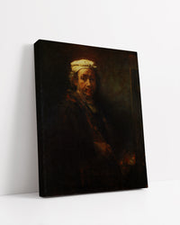 Self-Portrait at the Easel by Rembrandt Harmenszoon van Rijn