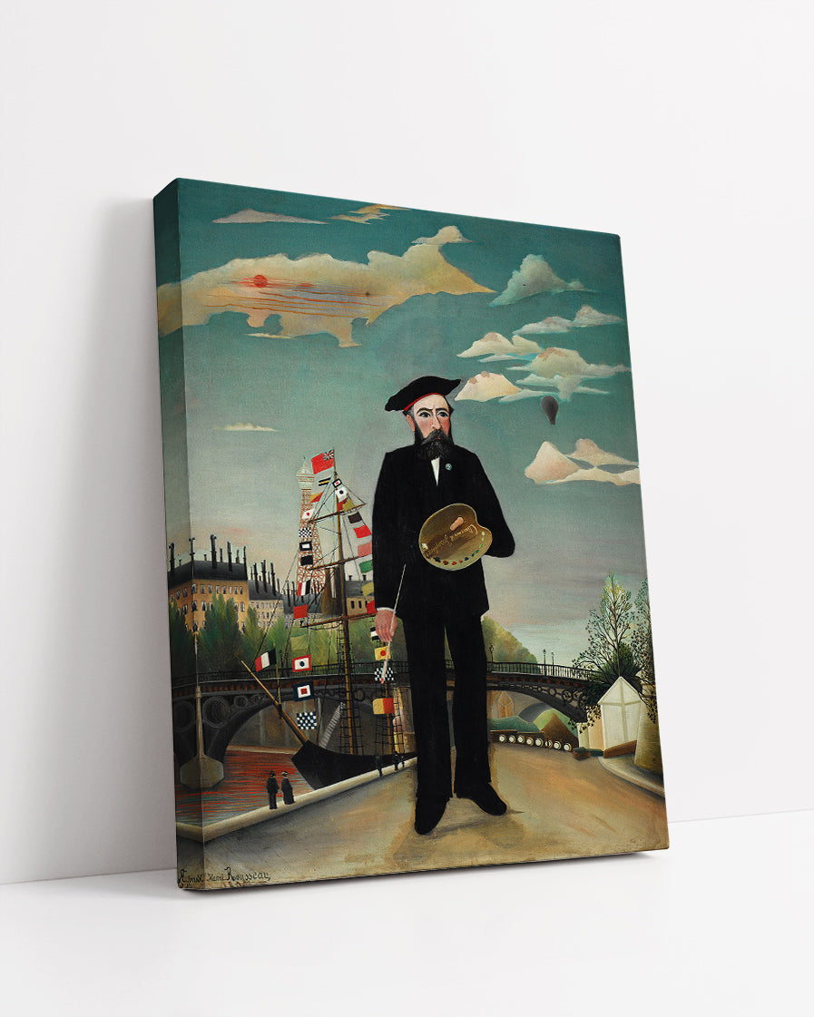 Self Portrait from L'ile Saint Louis by Henri Rousseau