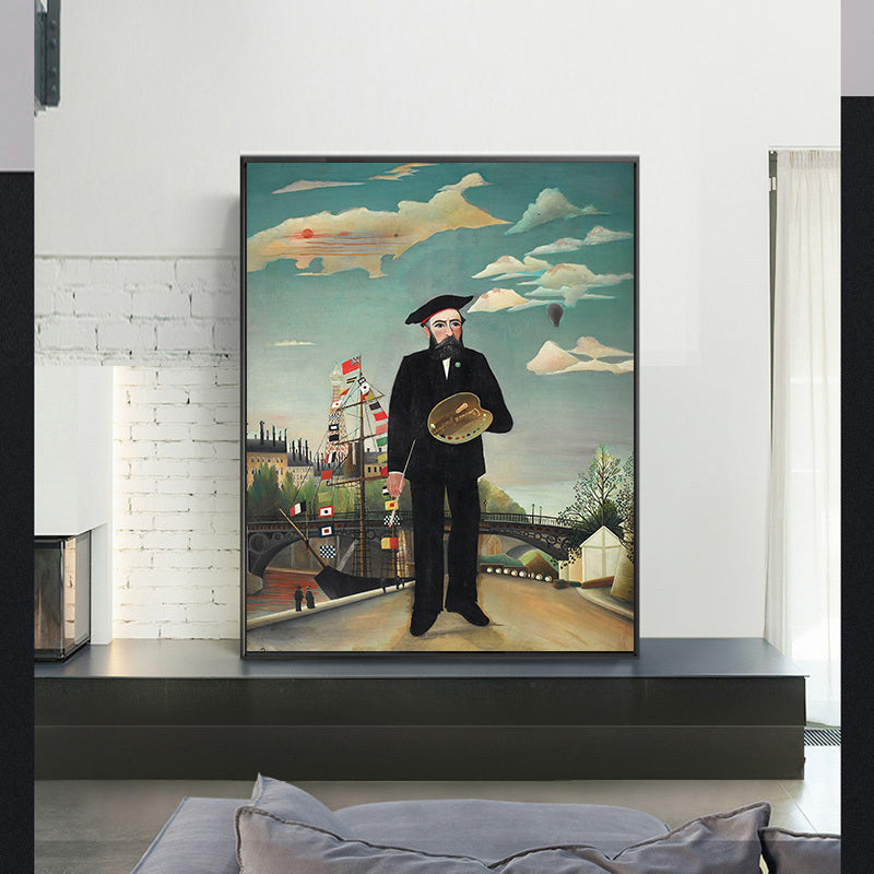 Self Portrait from L'ile Saint Louis by Henri Rousseau