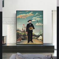 Self Portrait from L'ile Saint Louis by Henri Rousseau