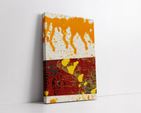 Sept nains jaunes sautant une rivière, 1968