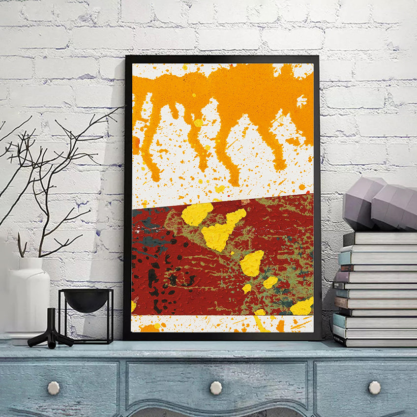 Sept nains jaunes sautant une rivière, 1968