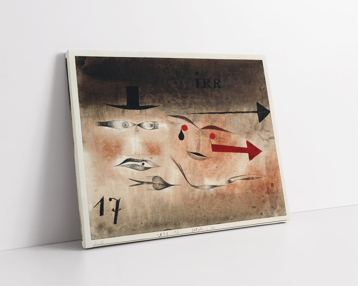 Seventeen, crazy  by Paul Klee