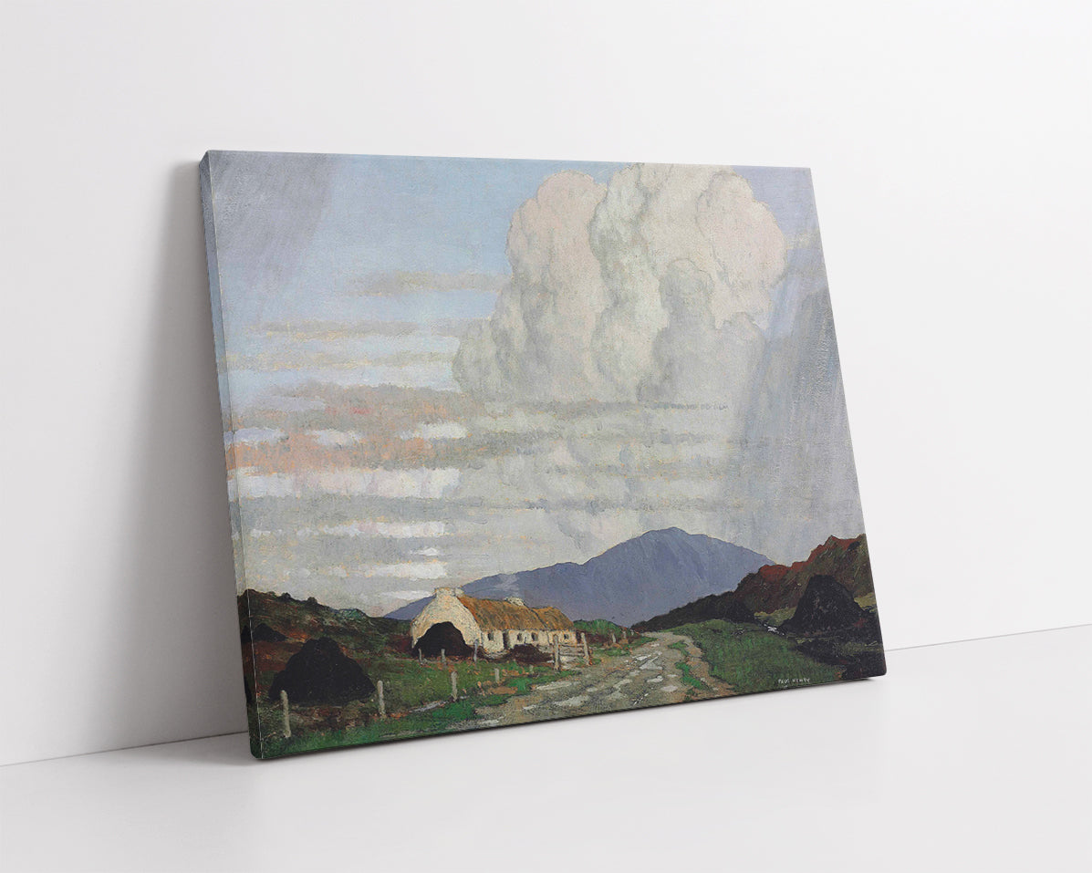 Thatched Cottages by a Roadside by Paul Henry