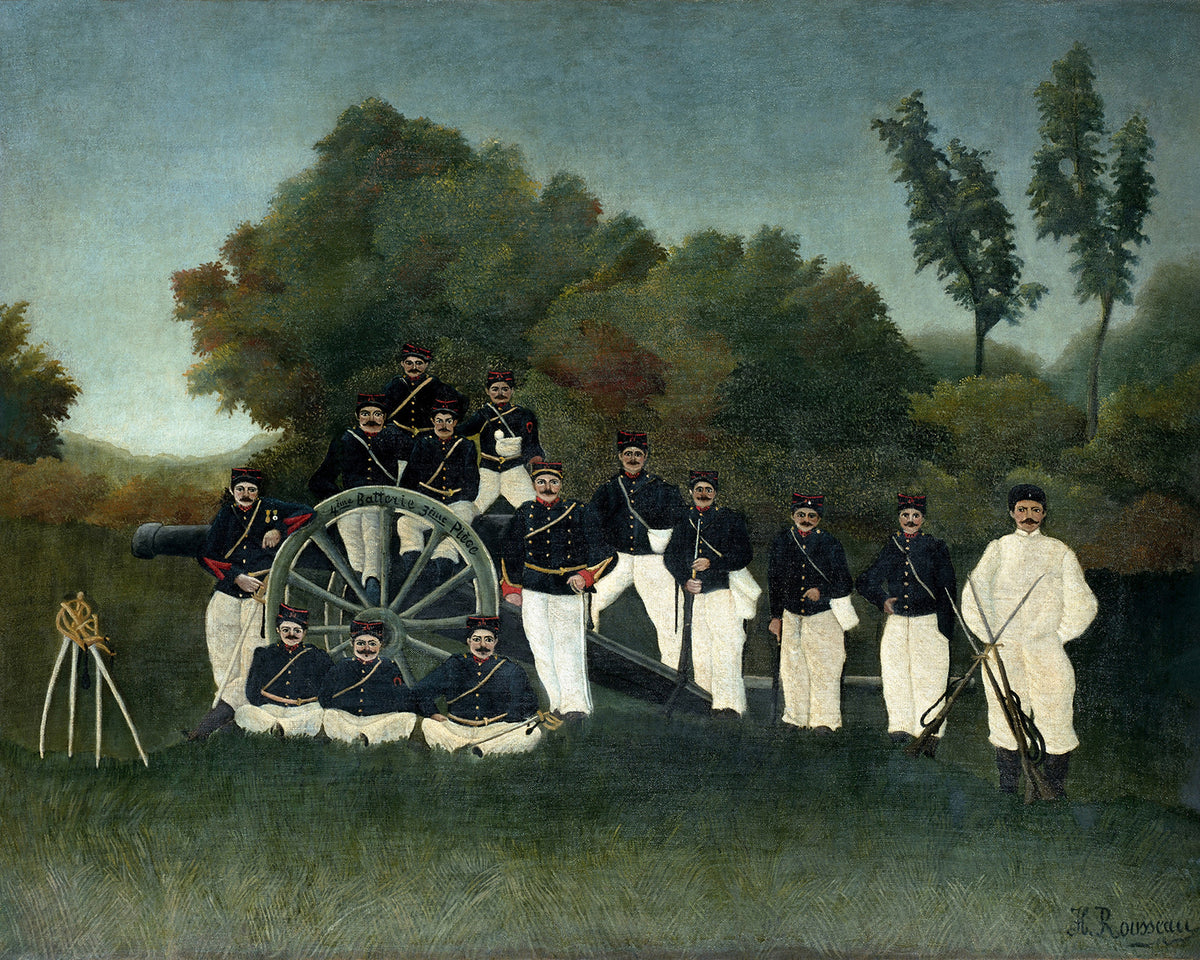 The Artillerymen by Henri Rousseau