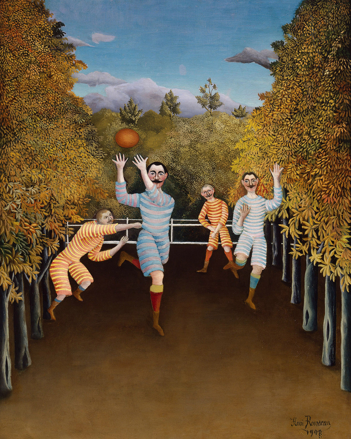 The Football players by Henri Rousseau
