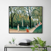 The Monument to Chopin in the Luxembourg Gardens by Henri Rousseau
