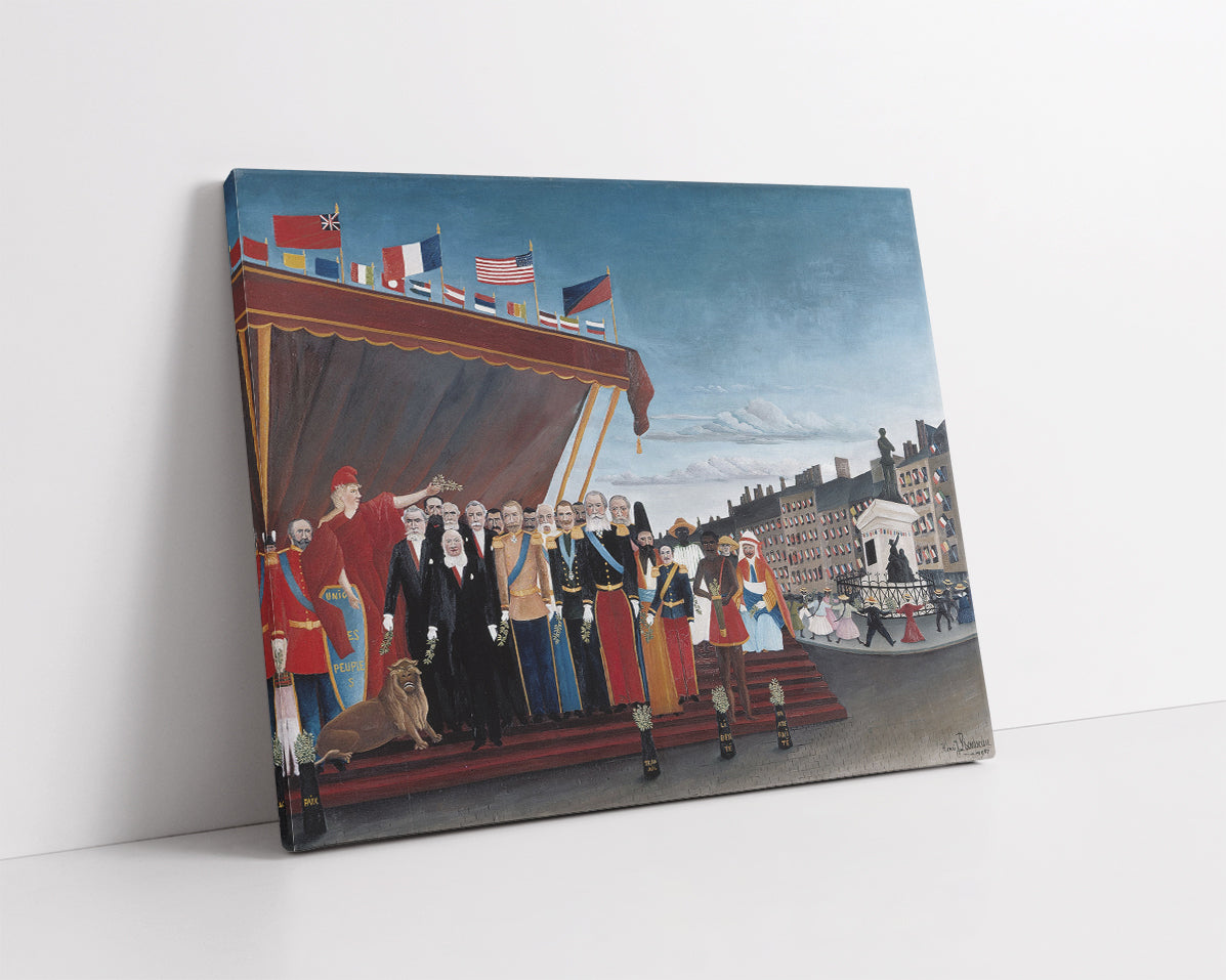 The Representatives of Foreign Powers Coming to Salute the Republic as a Sign of Peace by Henri Rousseau