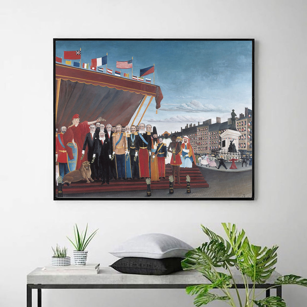 The Representatives of Foreign Powers Coming to Salute the Republic as a Sign of Peace by Henri Rousseau