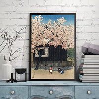 Tokyo_junidai,_haru_no_atagoyama by Kawase Hasui