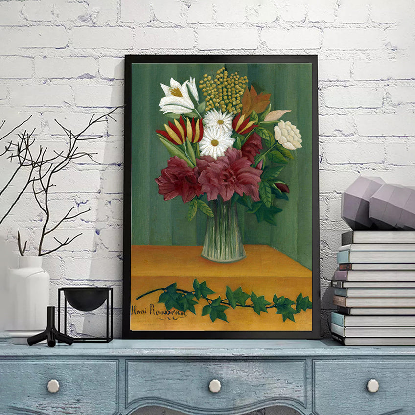 Vase of Flowers by Henri Rousseau