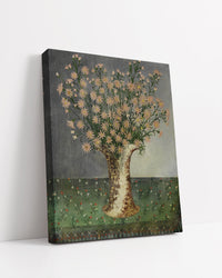 Vase of Flowers on a Fringed Carpet by Henri Rousseau
