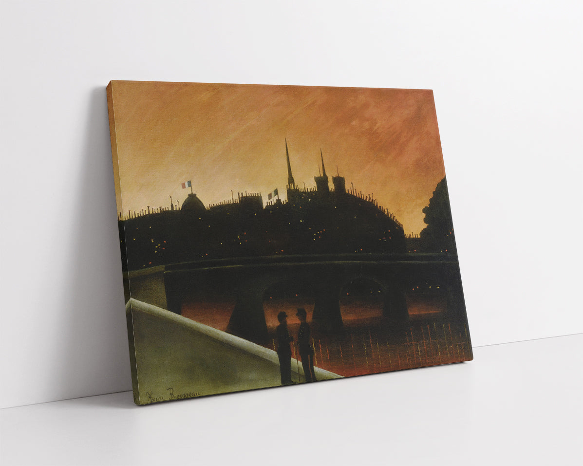 View of Ile de Cite, Paris  by Henri Rousseau
