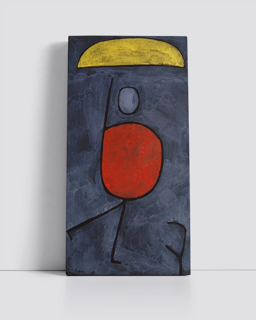 With umbrella  by Paul Klee