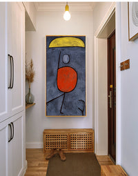 With umbrella  by Paul Klee