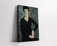 Woman in a Blue Dress Seated by Amedeo Modigliani